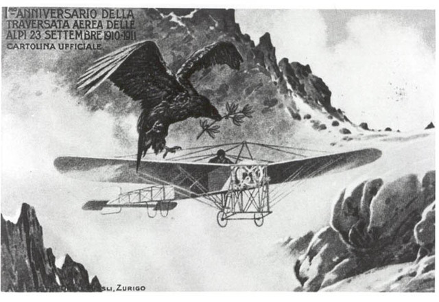 Prima traversata aerea sulle Alpi