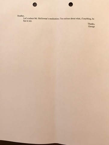 Letter From George Madson to Heather