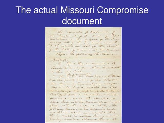 Missouri compromise