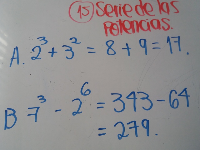SERIE DE LAS POTENCIAS