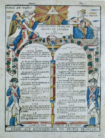 Documento francés de los Derechos del Hombre
