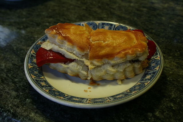 Los pasteles con masa de hojaldre