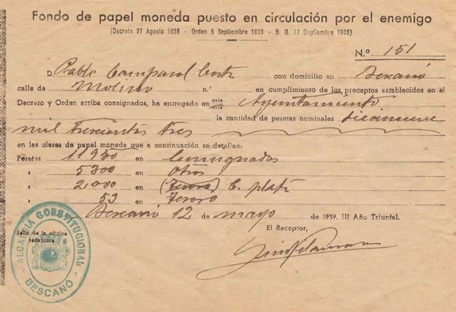 El periodo de revoluciones y guerras significó la circulación de papel moneda in convertible en varios países,siendo alguno de los más importantes.