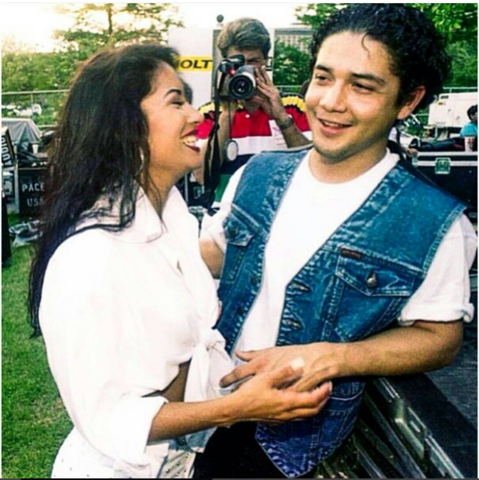 Selena and Chris Perez