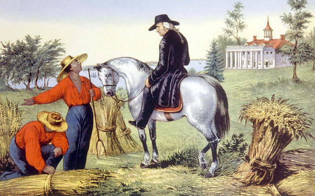 ME-George Washington retires to Mount Vernon.