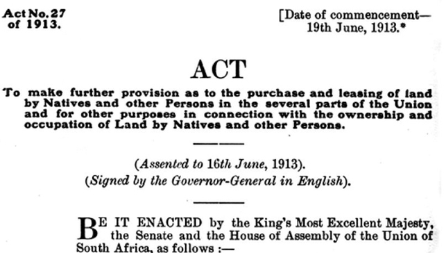 Black Land Act No. 27