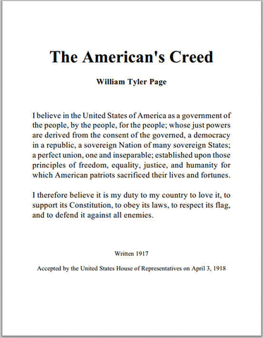 American's Creed