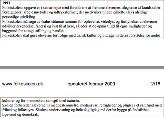 Folkeskolens formålsparagraf
