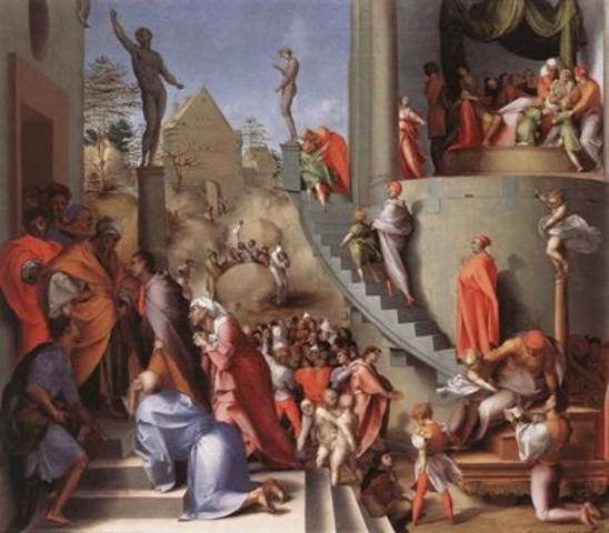 Camera Nuziale Borgherini, A.del Sarto,Pontormo e F.Granacci,Bacchiacca