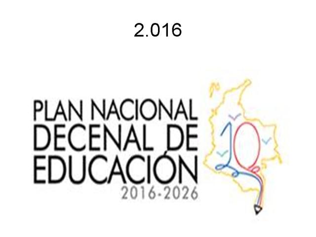 Plan Decenal de Educación