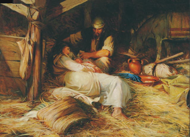 The birth of Jesus Christ