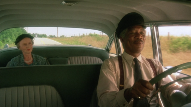 Morgan plays an important role in "Driving Ms Daisy"