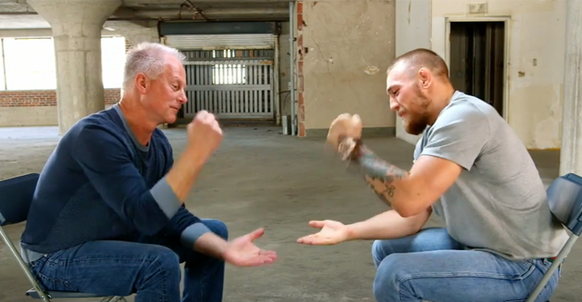 Interview with Kenny Mayne from ESPN http://bleacherreport.com/articles/2641695-conor-mcgregors-top-quotes-from-espns-sunday-conversation