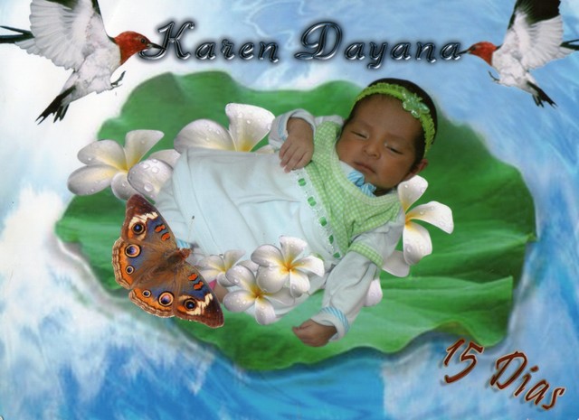 nacimiento de mi hermana Karen