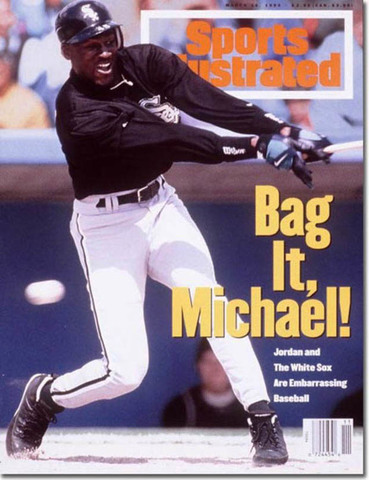 Michael shocks basketball world by retiring to play baseball.