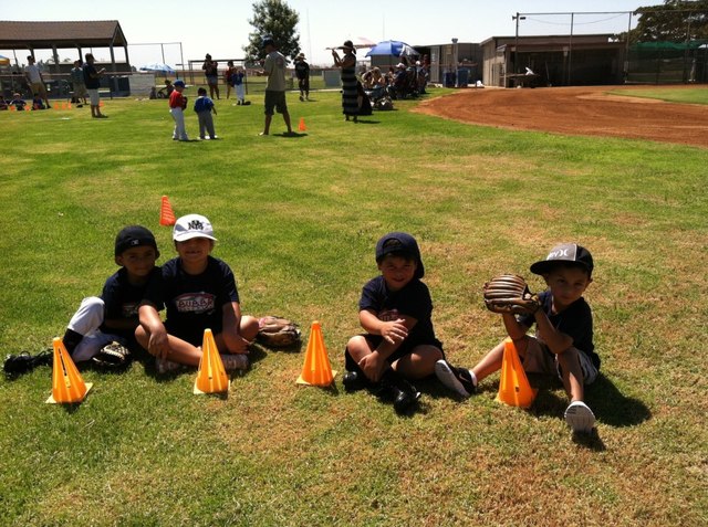 Started playing baseball with my brother and friends