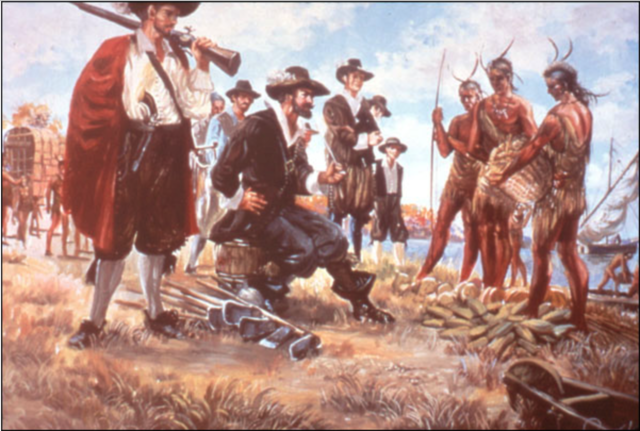 Trades between the Amerindians'