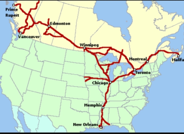 apertura collegament ferroviario tra l'atlantico e il pacifico