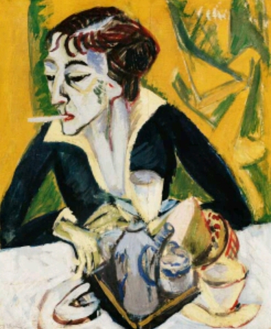 Kirchner, erna con la sigaretta