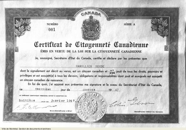 Loi sur la citoyenneté canadienne