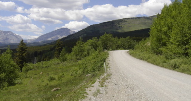 A road is built to so as to access the Lubicon land for oil