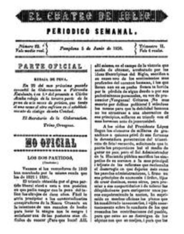 Nace el periodico "cuatro de Julio"