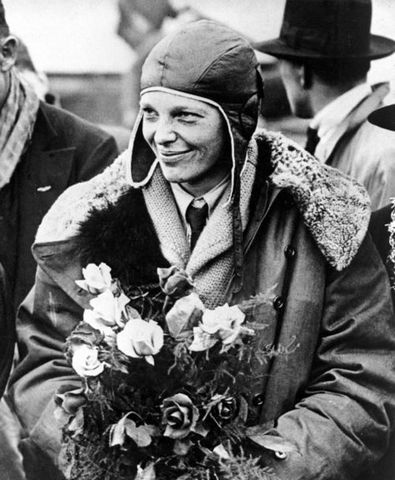 World Event-Amelia became the first woman to fly the Atlantic Ocean