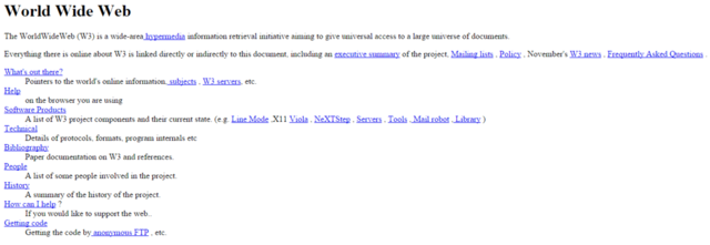 First web page created 1991