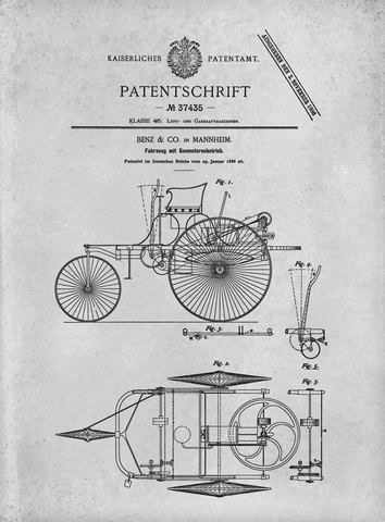 On January 29, Karl Benz received the first patent for a gas-fueled car.