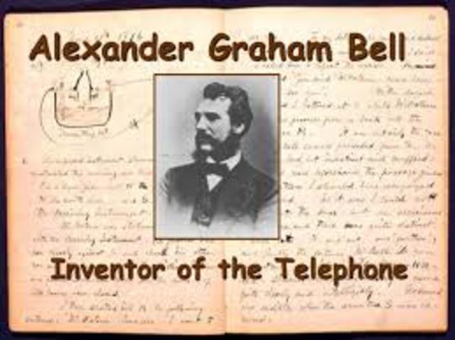 Alexander Graham Bell ivents the telephone
