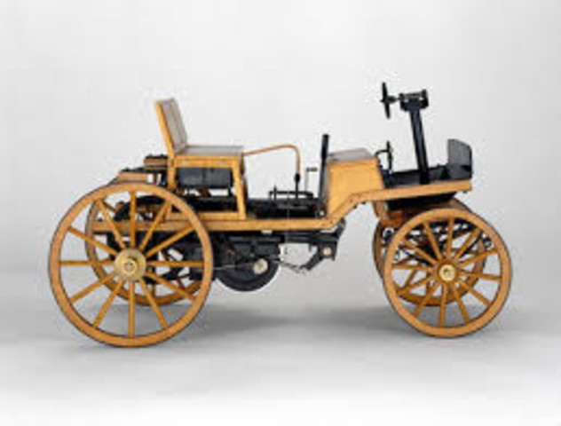 Siegfried Marcus designs a vehicle that runs at 10mph.