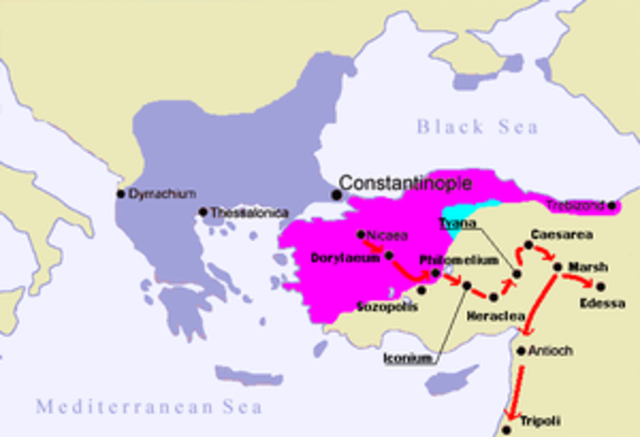 Christian Armies Took control of Jerusalem and Surrounding Lands