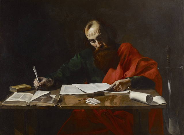 Letters attributed to Saul of Tarsus (St. Paul) are written