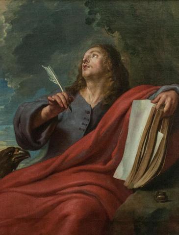 Book of Revelation and Gospel of Saint John written.