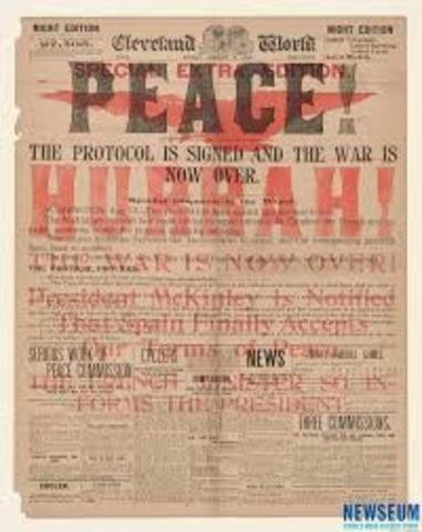 Spanish America War Ends