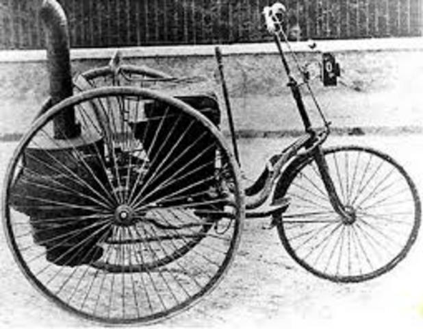 Triciclo impulsado por vapor