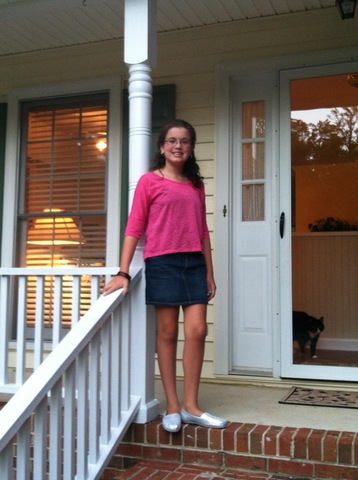 Yo Empecé mi primera dia de escuela intermedia