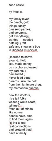 Post On Facebook Announcing Poetry Contest Winner - Frank's Poem