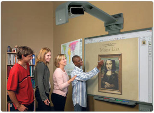 Creación de la primera pizarra digital interactiva Smart Board.