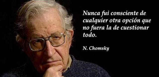Noam Chomsky.