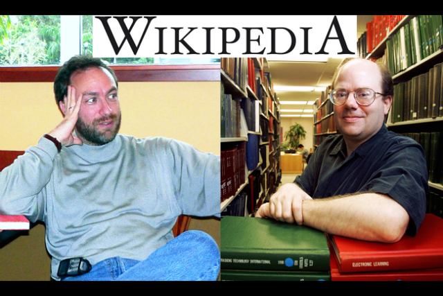 Jimmy Wales y Larry Sanger- Inventan la Wikipedia