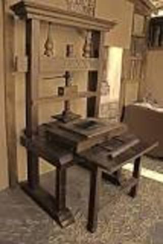 Imprenta moderna de Gutenberg