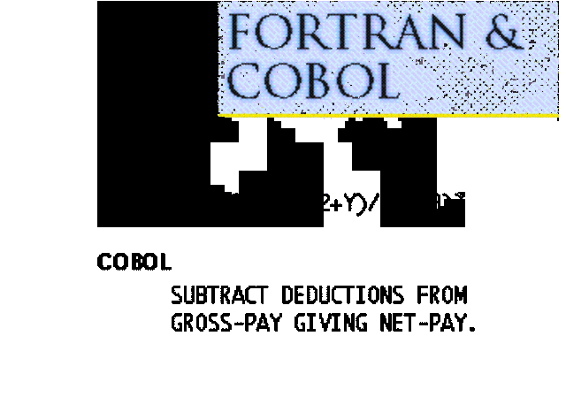 COBOL y FORTRAN (1960 - 1965).