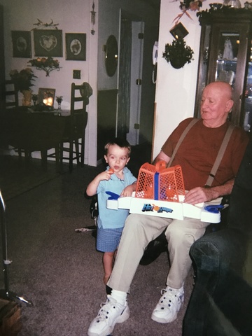 Yo estuve con mis abuelos.