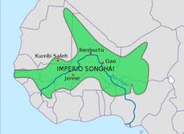 Songhai capture Timbuktu