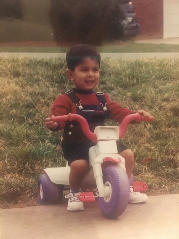 Mi primera vez que monté la bicicleta.