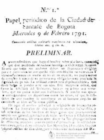 El Papel Periódico de la Ciudad de Santa Fe de Bogotá
