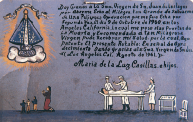Retablo of Maria de la Luz Casillas and Children