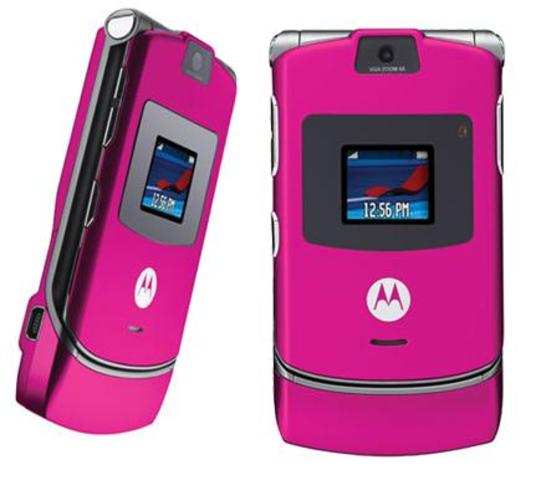 Motorola Pink Flip Phone