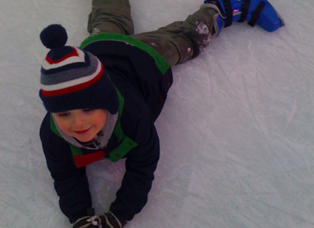My first time ice skating